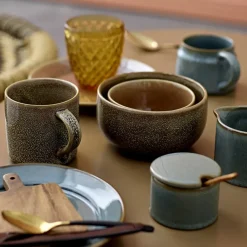 Pixie pot met deksel en lepel, groen