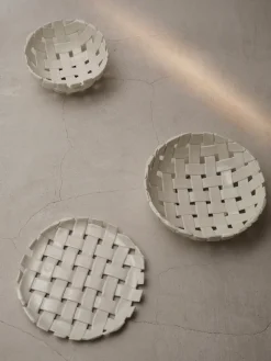 Plait kom Ø30 cm, Off white