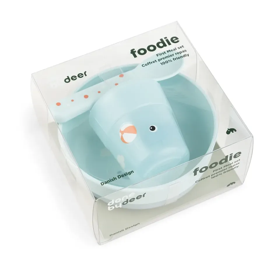 Playground foodie first meal serviesset 3-delig, Blue