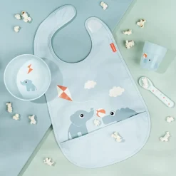 Playground foodie first meal serviesset 3-delig, Blue