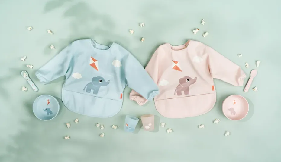 Playground foodie first meal serviesset 3-delig, Blue