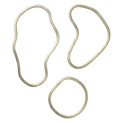 Pond panonderzetter 3-delig, Messing