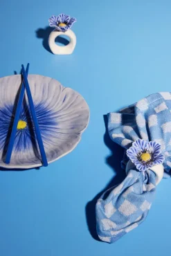 Poppy servetring 2-pack, Blauw