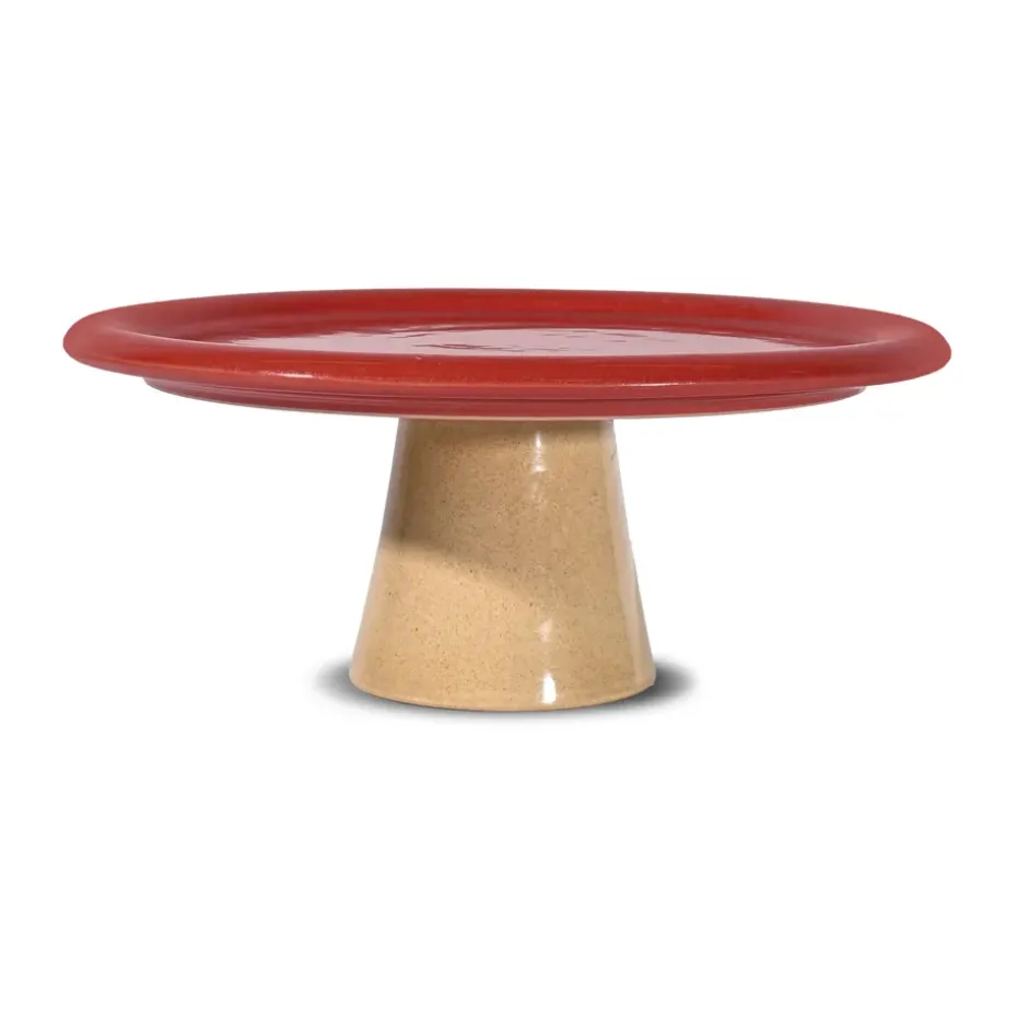 Porto etagère Ø26x11 cm, Rood-beige