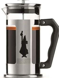 Preziosa cafetière 8 kopjes, Zilver-zwart