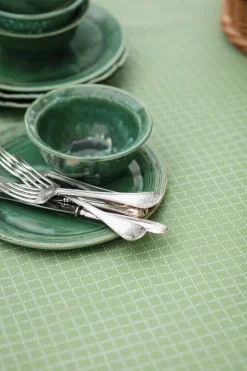 Prickruta tafellaken 145x250 cm, Groen