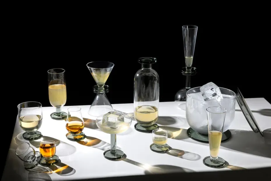 Puck karaf/decanteerder 90 cl, Clear