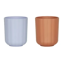 Pullo beker 2-pack, Caramel-ice blue