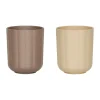Pullo beker 2-pack, Taupe-vanilla