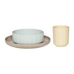 Pullo servisset 3-delig, Pale Mint-vanilla-taupe