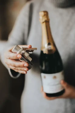 Pump it champagne-afsluiter, Zilver