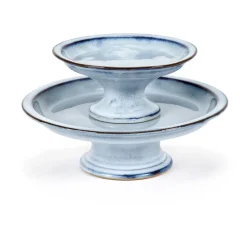 Pure taartschotel geglazuurd L Ø23,5 cm, Blue