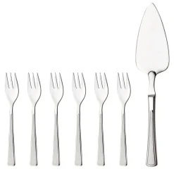 Ramona taartset 7-delig, roestvrij staal