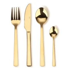 Raw bestekset 16-delig, goud