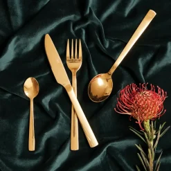 Raw bestekset 24-delig, Goud