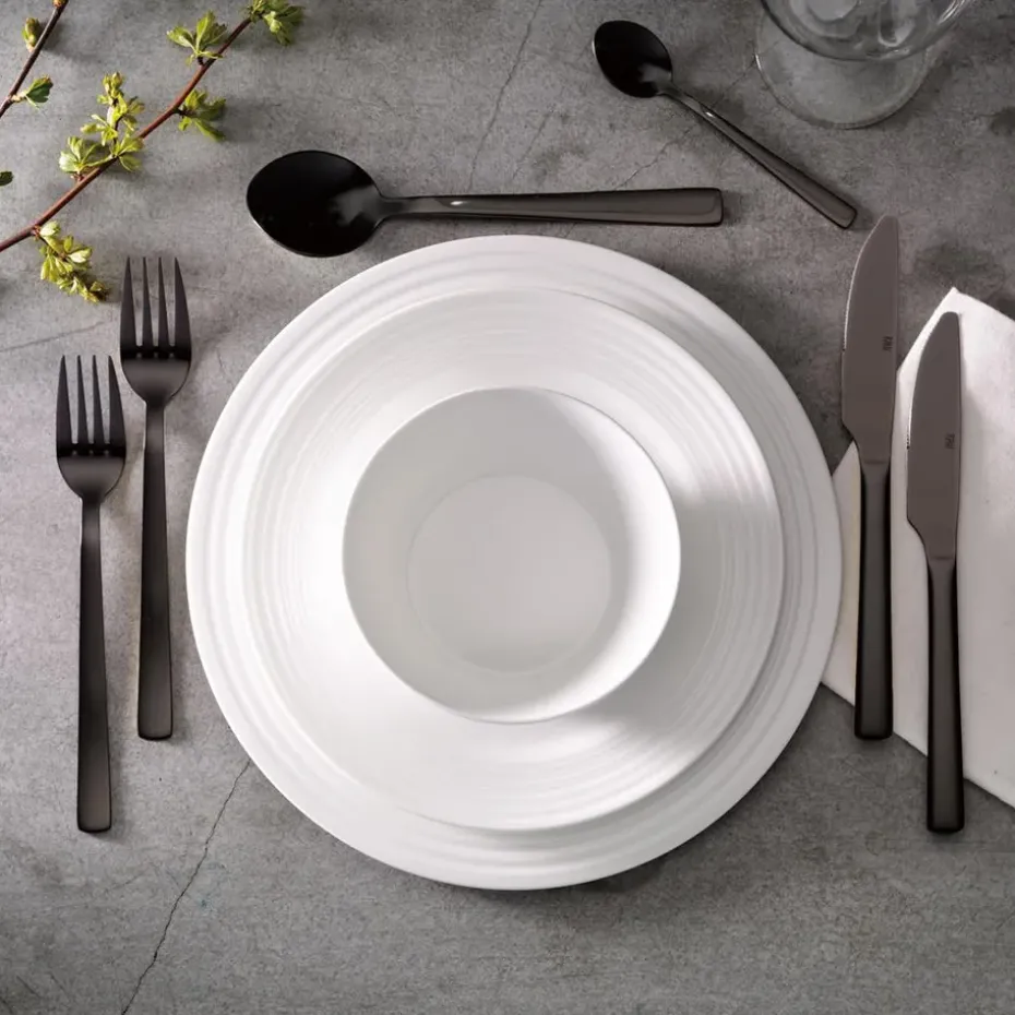 Raw bestekset 16-delig, zwart