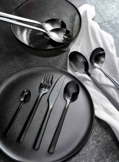 Raw bestekset 24-delig, Zwart