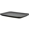 Raw Black rechthoekig bord, Zwart