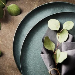 Raw bord Ø20 cm., Northern green