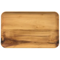 Raw bord rechthoekig 31,7x20,2 cm, Hout