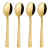 Raw dessertlepel 4-pack, Goud
