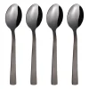 Raw dessertlepel 4-pack, Zwart