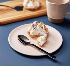 Raw dessertlepel 4-pack, Zwart