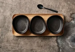 Raw dessertlepel 4-pack, Zwart