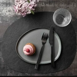 Raw dinermes 4-pack, Zwart