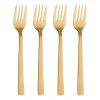 Raw dinervork 4-pack, Goud