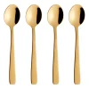 Raw koffielepel 4-pack, Goud