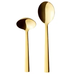 Raw opscheplepel 2-delig, Goud