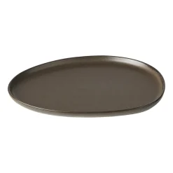 Raw Organic lunchbord 24x21 cm, Metallic Brown