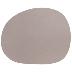 Raw placemat leer, Dusty rose buffalo