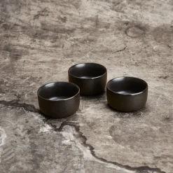 Raw schaal mini Ø7,5 cm 3-pack, Titanium Black