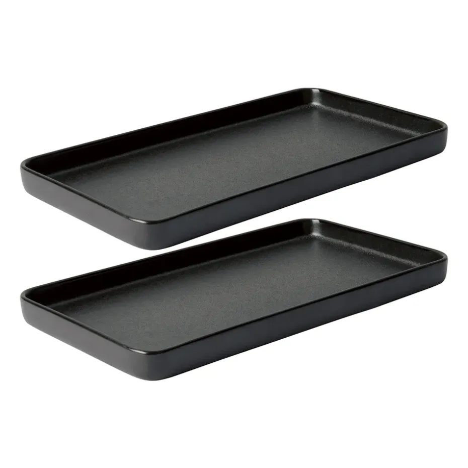 Raw schotel 18x34 cm 2-pack, Titanium Black