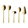 Raw serveerbestek 5-delig, Goud (glanzend)