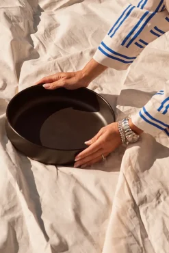 Raw serveerschaal Ø30cm, Titanium Black