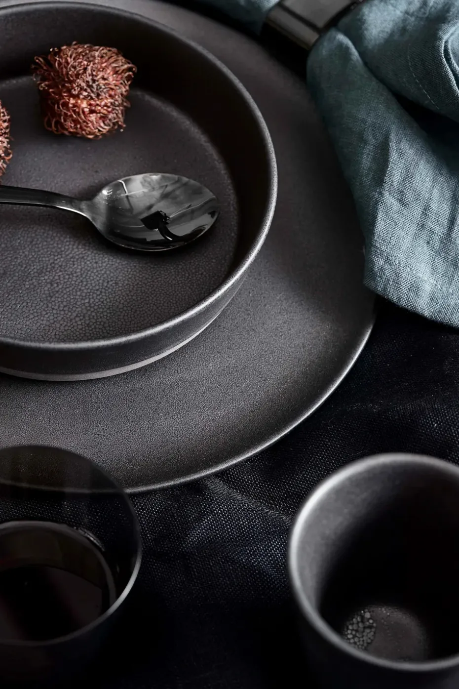 Raw soepbord Ø19,4 cm., Titanium black