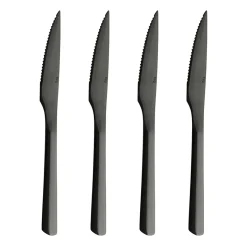 Raw steakmessenset 4-pack, Zwart