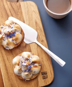 Raw taartschep, Roestvrij staal