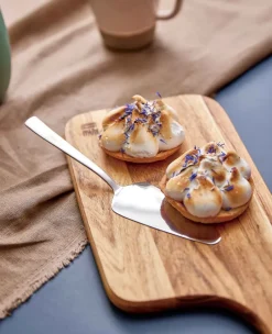 Raw taartschep, Roestvrij staal