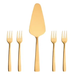 Raw taartset 5-delig, Goud