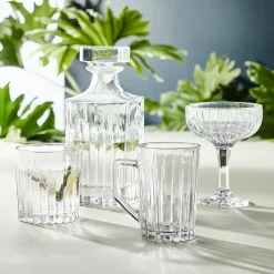 Relief karaf met deksel, Helder