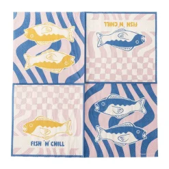 Remy papieren servet 20-pack, Blauw