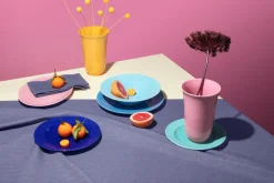 Rhombe diep bord Ø24,5 cm, Turquoise