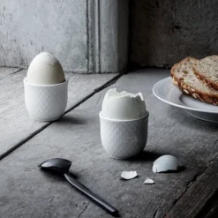 Rhombe eierdop, 2-pack, wit