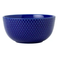 Rhombe kom Ø13 cm, Donkerblauw