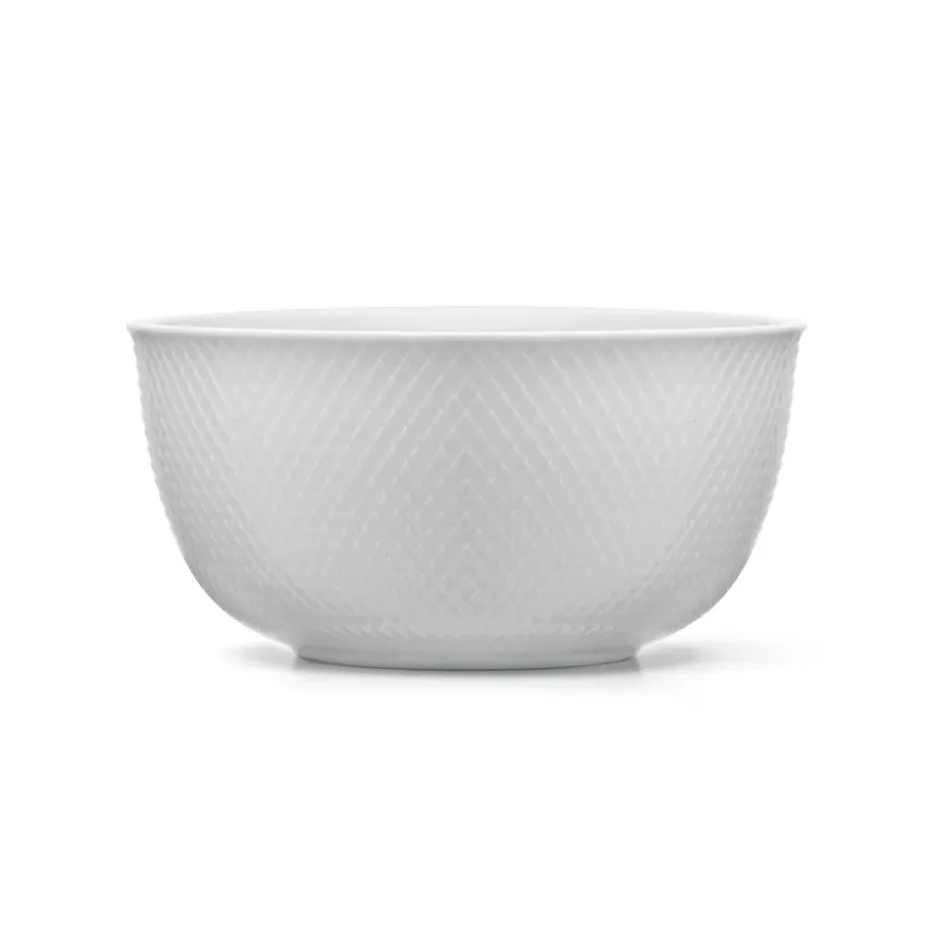 Rhombe serveerschaal Ø22 cm, wit