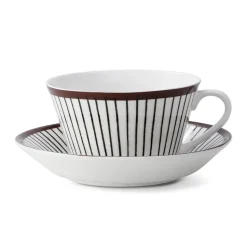 Ribb theeset, theekop + schotel